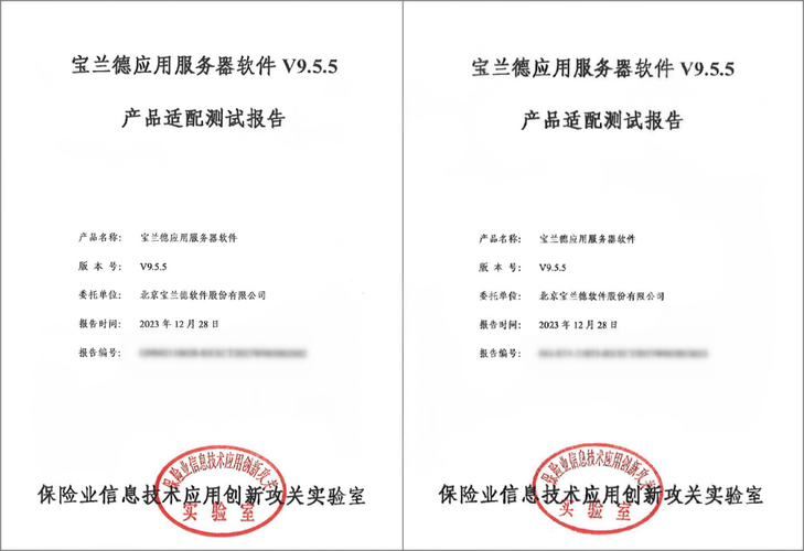 寶蘭德應(yīng)用服務(wù)器軟件通過保險業(yè)信息技術(shù)應(yīng)用創(chuàng)新攻關(guān)實驗室產(chǎn)品適配